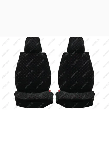 Каркасные накидки для сидений автомобиля из велюра Star Черно-красный Seintex 317849