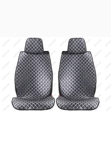 Накидки для сидений автомобиля из ткани Classic Ultra (без боковин) Серо-белый Seintex 317856