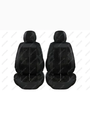 Каркасные накидки для сидений автомобиля из велюра Anatomy Черный Seintex 317686