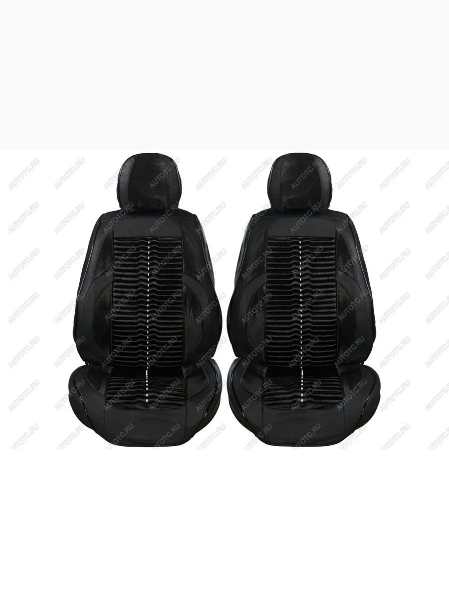 Каркасные накидки для сидений автомобиля из велюра Anatomy Черный Seintex 317686  в Самаре Самарской области
