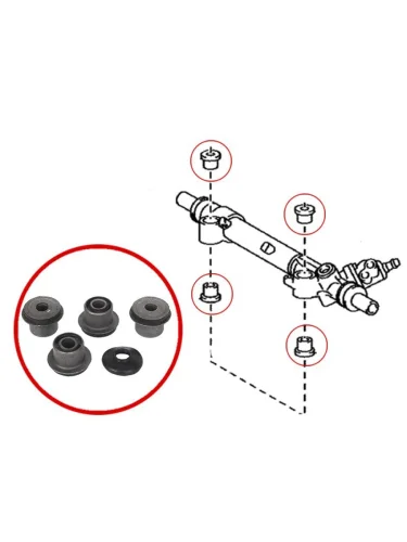 Втулка рулевой рейки Toyota Land Cruiser Prado (J150) 09-20  Lexus GX 09-19  Toyota 4Runner 02-09 SAT st-44200-60220b