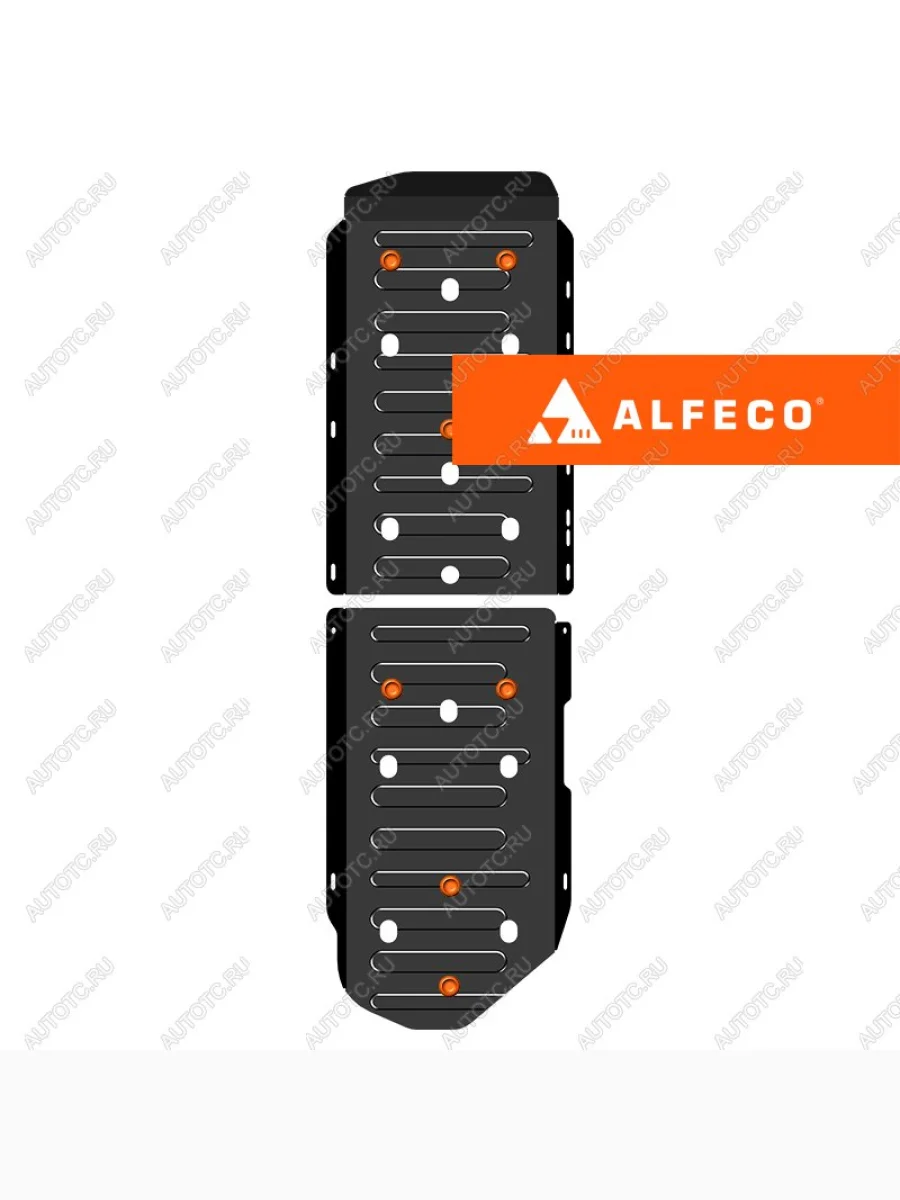 Защита топливного бака (2 части)(V-2.0D 8AT 4WD (150 л.с.)) ALFECO  Haval H5 Pro (2023-2025) (алюминий 4 мм)  в Воронеже Воронежской области