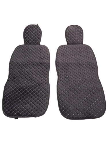 Накидка на сиденье велюр серая (2 предм.) (2шт.) с боковинами NO NAME 212 серая