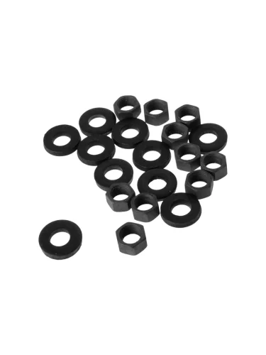 Крепеж ЗМЗ-402 ГБЦ (шайбы 10шт.+гайки 10шт.кл.17) ЭТНА Красная Этна 24-100**10-кл.17