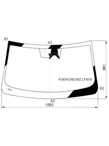 Стекло лобовое (Камера CHINA MARKET 4D SED) Hyundai Elantra 20- XYG 4185agncv6z lfwx