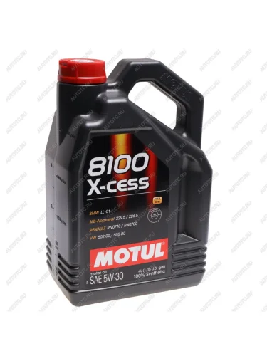 Масло моторное 8100 X-CESS 5W30 синт.4л MOTUL MOTUL 113529