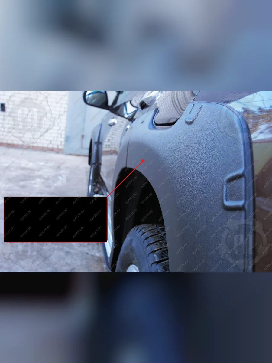 Расширители колесных арок задний правый (вынос 40 мм) Русская Артель Mitsubishi Pajero Sport QE дорестайлинг (2015-2021) (шагрень)  в Воронеже Воронежской области