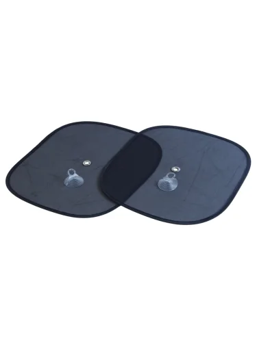 Шторка автомобильная для боковых стекол 44х36см присоска черная 2шт. DOLLEX DOLLEX sd-3844