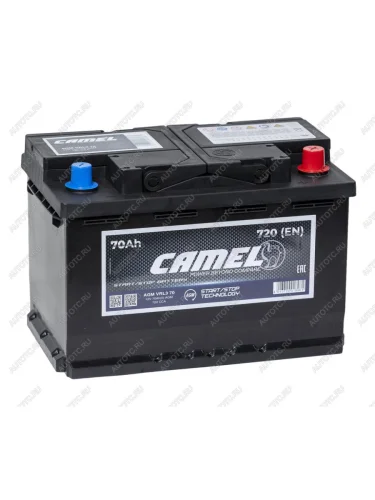 Аккумулятор CAMEL AGM 70Ач обратная полярность CAMEL 6ст70(0) l3