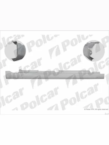 Правый порог (полноценный штампованный) для VW Golf V, Jetta V, Golf VI Variant 2005-2013 гг. качество PJ POLCAR 9518422k