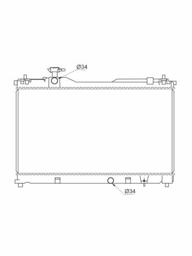 Радиатор Toyota Noah 14-22  Voxy 14-22  Esquire 14-21 SAT ty0019
