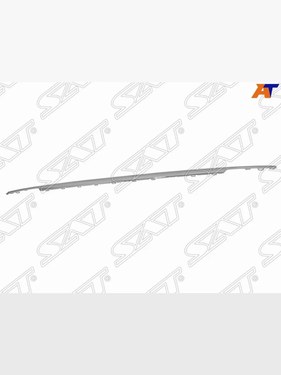 Задний молдинг бампера SAT Volkswagen Tiguan Mk2 дорестайлинг (2016-2020) (хром)  в Перми Пермском крае