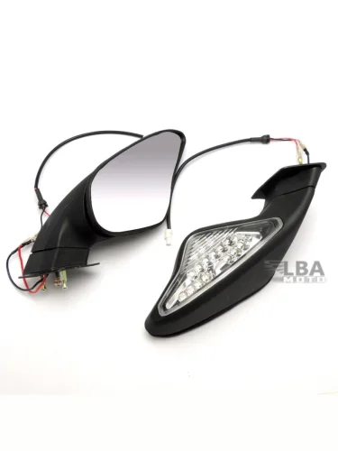 Зеркала для мотоцикла Ducati 848, 1098, 1198 с поворотниками КитайскиеЗапчасти пм-00002255