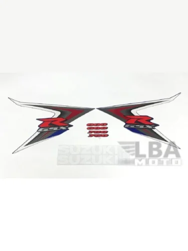 Комплект наклеек на пластик для мотоцикла Suzuki GSX-R600750 08-10 Сине-Белый 1 КитайскиеЗапчасти пм-00017737