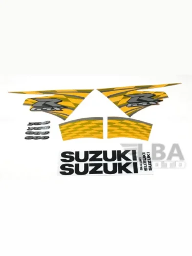 Комплект наклеек на пластик для мотоцикла Suzuki GSX-R600750 11-16 Желто-Черный КитайскиеЗапчасти пм-00017744
