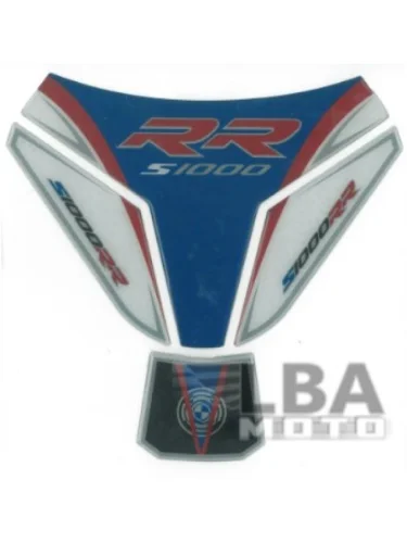 Наклейка на бак для мотоцикла BMW S1000RR Сине-Белая Широкая КитайскиеЗапчасти пм-00017112