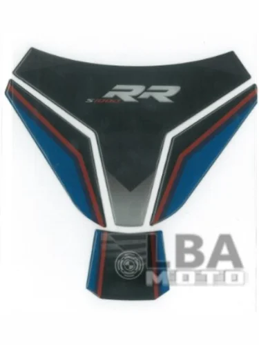 Наклейка на бак для мотоцикла BMW S1000RR Черно-Синяя Широкая КитайскиеЗапчасти пм-00017083
