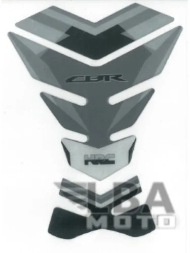 Наклейка на бак для мотоцикла Honda CBR HRC Серая КитайскиеЗапчасти пм-00017091