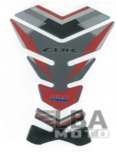 Наклейка на бак для мотоцикла Honda CBR HRC Серо-Красная КитайскиеЗапчасти пм-00017090