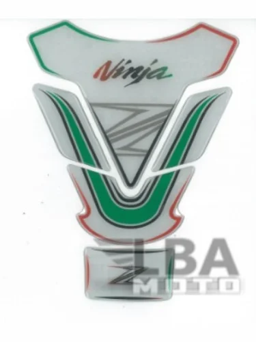 Наклейка на бак для мотоцикла Kawasaki Ninja Z Бело-Зеленая КитайскиеЗапчасти пм-00017121