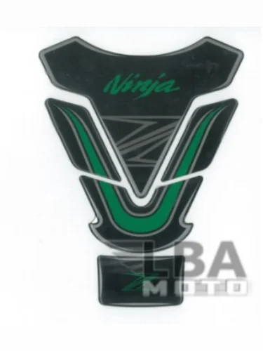 Наклейка на бак для мотоцикла Kawasaki Ninja Z Черно-Зеленая КитайскиеЗапчасти пм-00017120