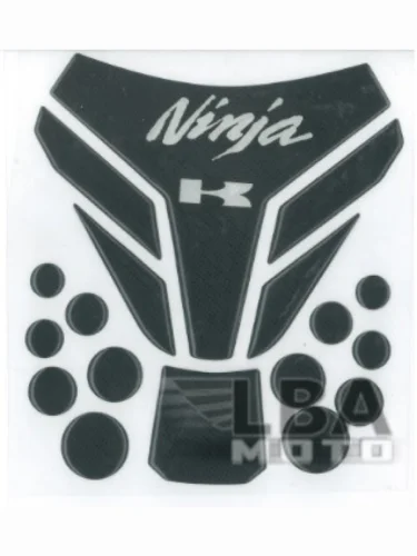 Наклейка на бак для мотоцикла Kawasaki Ninja Под Карбон 2 КитайскиеЗапчасти пм-00017150
