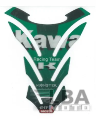 Наклейка на бак для мотоцикла Kawasaki Racing Зеленая КитайскиеЗапчасти пм-00017106