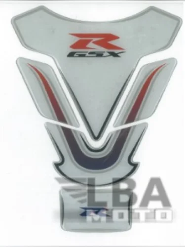 Наклейка на бак для мотоцикла Suzuki GSX-R Бело-Сине-Красная КитайскиеЗапчасти пм-00017126