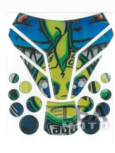 Наклейка на бак для мотоцикла VR46 AGV 4 КитайскиеЗапчасти пм-00017153