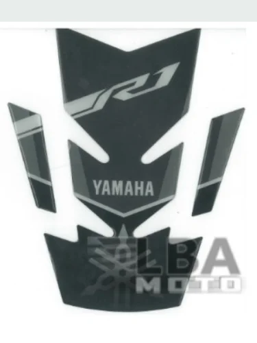 Наклейка на бак для мотоцикла Yamaha YZF-R1 Серо-Черная КитайскиеЗапчасти пм-00017117