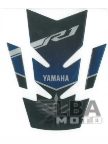 Наклейка на бак для мотоцикла Yamaha YZF-R1 Сине-Черная КитайскиеЗапчасти пм-00017116