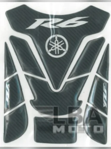 Наклейка на бак для мотоцикла Yamaha YZF-R6 Под Карбон 1 КитайскиеЗапчасти пм-00017144