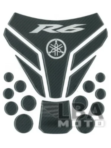 Наклейка на бак для мотоцикла Yamaha YZF-R6 Под Карбон 2 КитайскиеЗапчасти пм-00017151