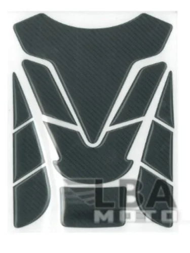 Наклейка на бак для мотоцикла Карбон Черная 3 КитайскиеЗапчасти пм-00017140