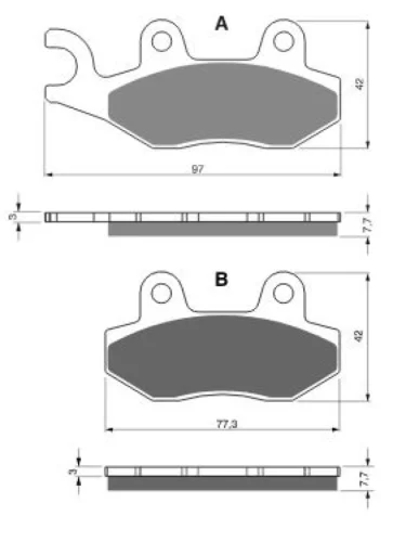Тормозные колодки Gold-Fren 002 AD Gold-Fren 002 ad