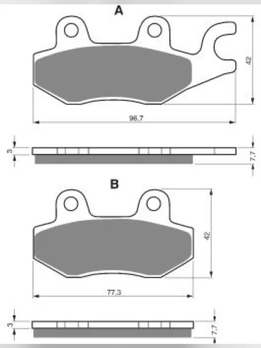 Тормозные колодки Gold-Fren 009 K5 Gold-Fren 009 k5