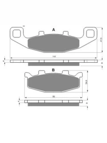 Тормозные колодки Gold-Fren 013 S3 Gold-Fren 013 s3