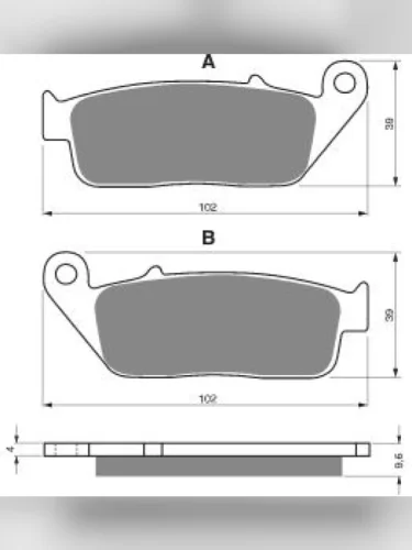Тормозные колодки Gold-Fren 014 S33 Gold-Fren 014 s33