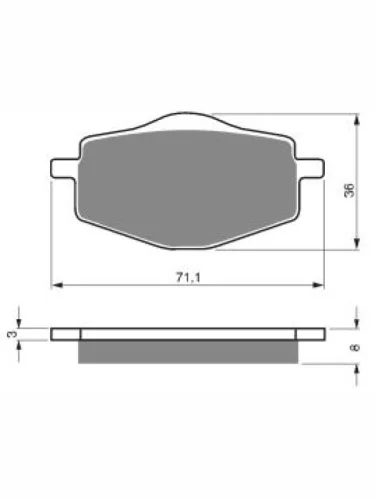 Тормозные колодки Gold-Fren 018 K5 Gold-Fren 018 k5