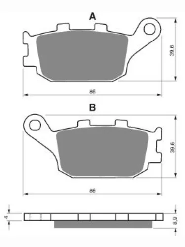 Тормозные колодки Gold-Fren 021 AD Gold-Fren 021 ad