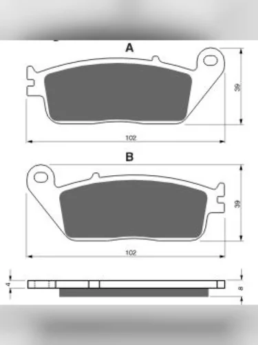 Тормозные колодки Gold-Fren 022 AD Gold-Fren 022 ad