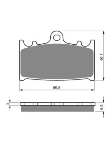 Тормозные колодки Gold-Fren 032 S3 Gold-Fren 032 s3