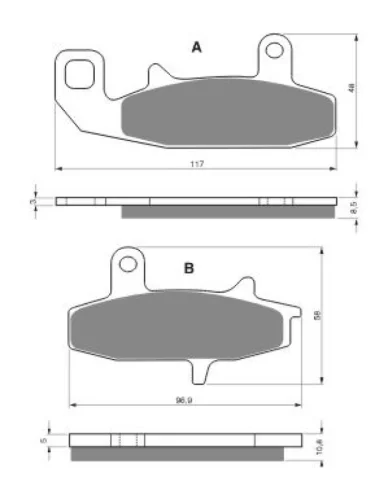 Тормозные колодки Gold-Fren 036 S3 Gold-Fren 036 s3