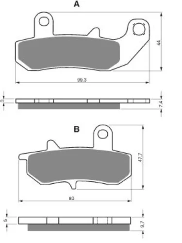 Тормозные колодки Gold-Fren 065 AD Gold-Fren 065 ad