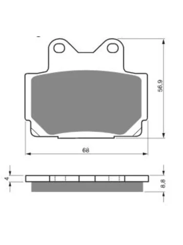Тормозные колодки Gold-Fren 067 AD Gold-Fren 067 ad
