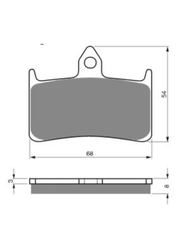 Тормозные колодки Gold-Fren 069 S33 Gold-Fren 069 s33