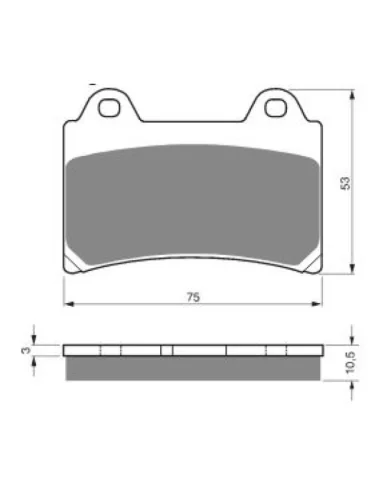Тормозные колодки Gold-Fren 073 S3 Gold-Fren 073 s3