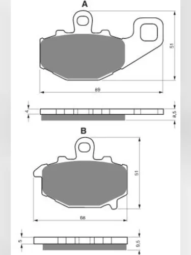 Тормозные колодки Gold-Fren 093 AD Gold-Fren 093 ad