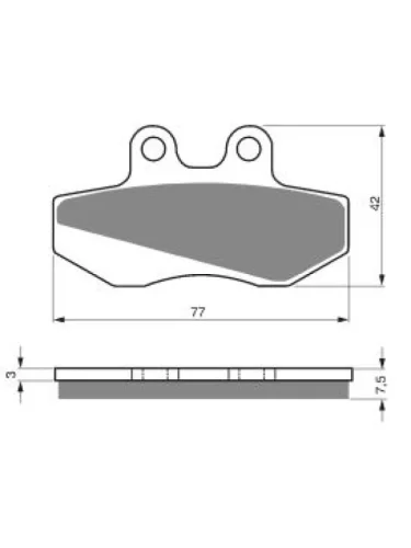 Тормозные колодки Gold-Fren 095 S3 Gold-Fren 095 s3