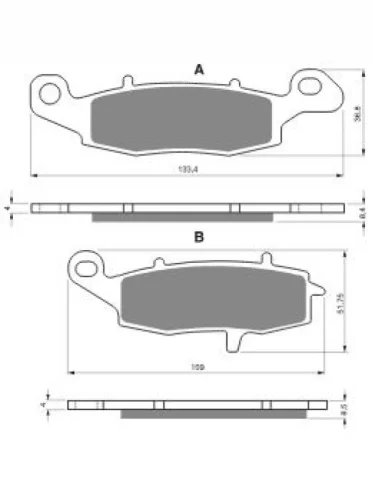 Тормозные колодки Gold-Fren 104 AD Gold-Fren 104 ad